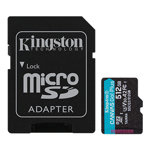 Карта памяти microSDXC UHS-I U3 Kingston Canvas Go 512 ГБ Карта памяти microSDXC UHS-I U3 Kingston Canvas Go 512 ГБ