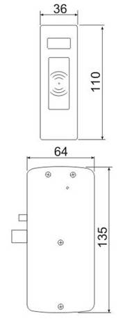 Электронный замок для мебели Iron Logic Z-496 EHT