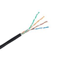 Кабель витая пара U/UTP 4pair, Cat5е, Out, PE (EC-UU004-5E-PE-BK)