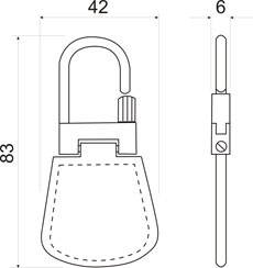 Брелок с кольцом Mifare 1K IL-71M, в кожаном корпусе Брелок с кольцом Mifare 1K IL-71M, в кожаном корпусе