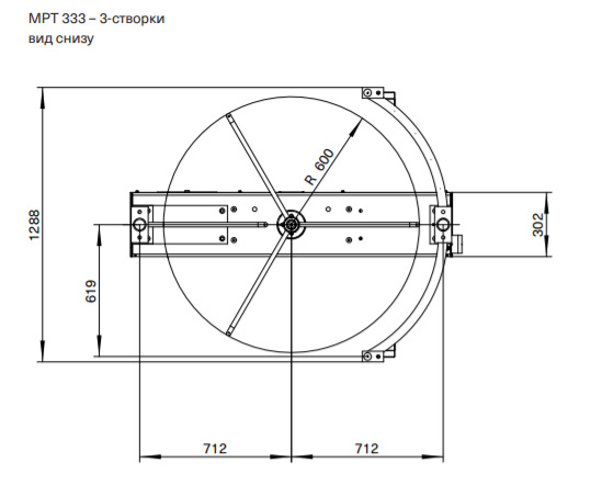 Полноростовой механический турникет Magnetic MPT 330 (MPT330CZ300), с блокирующим гребнем
