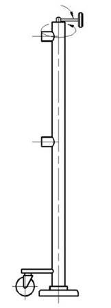Стойка фиксатора колесная ОС2акп/2-1