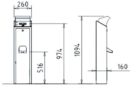 Картоприемник уличный Kaba CRP-M02