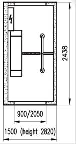 Мобильная система контроля доступа Cominfo Portacc 1B с тумбовым турникетом BAR BA