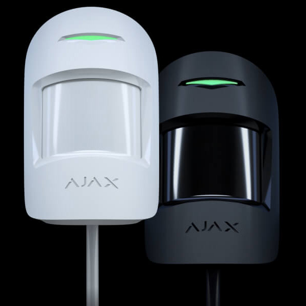 Проводной датчик движения Ajax MotionProtect Fibra с иммунитетом к животным, черный Проводной датчик движения Ajax MotionProtect Fibra с иммунитетом к животным, черный