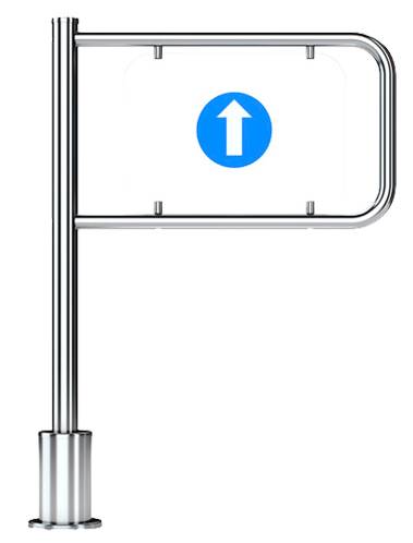 Механическая односторонняя калитка с пружинным возвратом Oxgard К-11 (левая), L=1000 мм Механическая односторонняя калитка с пружинным возвратом Oxgard К-11 (левая), L=1000 мм