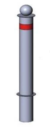 Столбик парковочный бетонируемый Ирбис ПС-51.108 Столбик парковочный бетонируемый Ирбис ПС-51.108