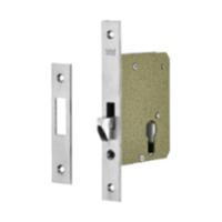 Механический замок dormakaba 401 /55/ F=22 прям. с ответной планкой, для раздвижных дверей