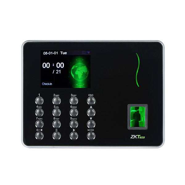 Биометрический терминал учёта рабочего времени ZKTeco WL10 со сканером отпечатков пальцев и Wi-Fi