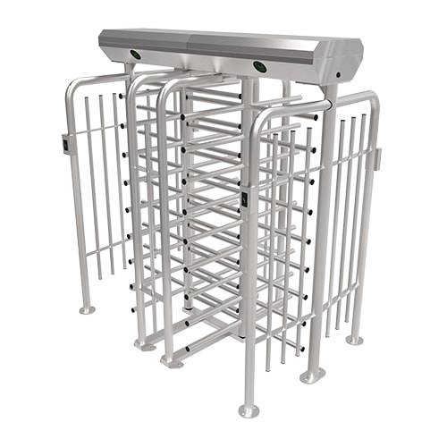 Турникет полноростовой двухпроходной ZKTeco FHT2411D 4-х лопастной (90°), с RFID считывателями