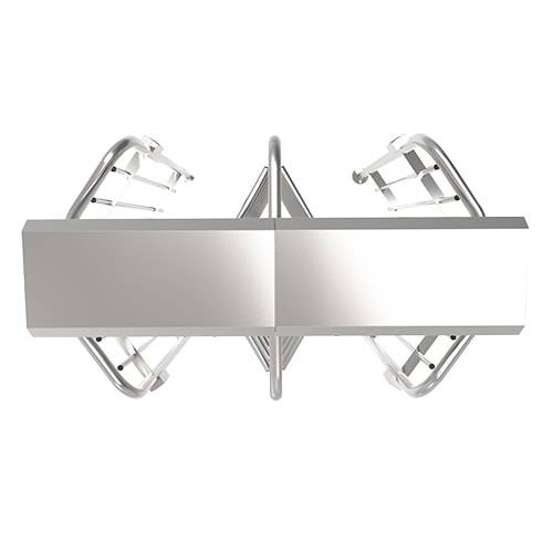 Турникет полноростовой двухпроходной Temid FHT2300D 3-х лопастной (120°), без считывателей