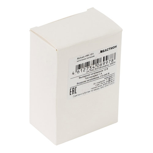 Источник электропитания малогабаритный Бастион Mollusk-VRK 12/1 Источник электропитания малогабаритный Бастион Mollusk-VRK 12/1