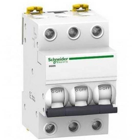 Автоматический выключатель Acti 9 iC60N C32А/3п/ 6,0 кА на Din-рейку (A9F79332) Автоматический выключатель Acti 9 iC60N C32А/3п/ 6,0 кА на Din-рейку (A9F79332)