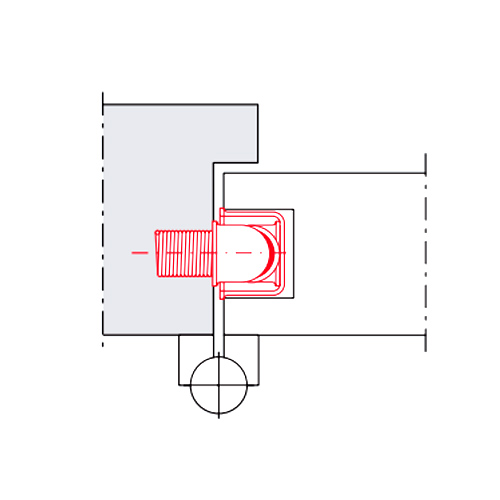 Кабелепроход врезной dormakaba KU 260