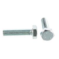 Болт М10х40 DIN 933 с шестигранной головкой, оцинкованный Болт М10х40 DIN 933 с шестигранной головкой, оцинкованный