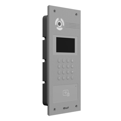 Вызывная видеопанель BAS-IP AA-07BD Silver многоабонентская с мобильным доступом и считывателем карт