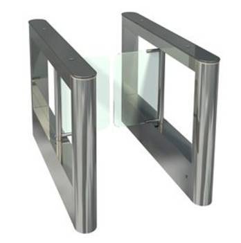 Турникет с распашными створками ОМА-84.688 (AA) из нержавеющей стали и стекла