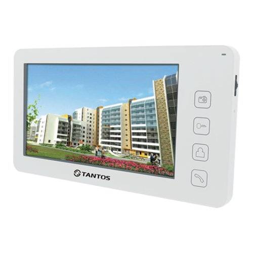 Монитор видеодомофона c кнопочным управлением TANTOS Prime (белый)
