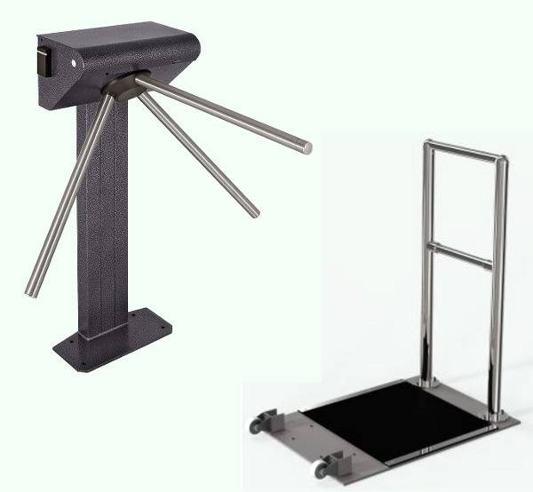 Турникет-трипод уличный на плоской мобильной платформе Ростов-Дон Т9М1 STEP2-У (Fly A3 EH) с ЭРА-2000