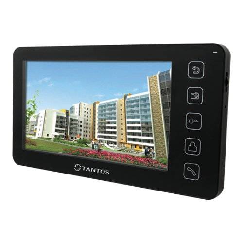 Монитор видеодомофона c кнопочным управлением TANTOS Prime (черный) Монитор видеодомофона c кнопочным управлением TANTOS Prime (черный)