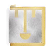 Метка Labels 50х50 UHF, UCODE8, прозрачная PET наклейка (46x46)