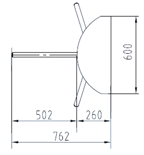 Турникет-трипод dormakaba Kerberos TPB-L07, механизм Тип 1.2