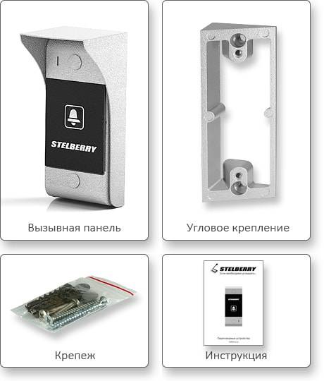Вызывная аудиопанель с козырьком Stelberry S-125