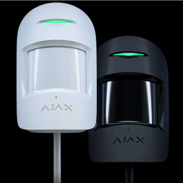 Проводной датчик движения и разбития стекла Ajax CombiProtect Fibra, черный Проводной датчик движения и разбития стекла Ajax CombiProtect Fibra, черный