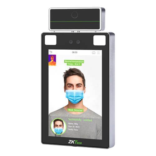 Терминал распознавания лиц ZKTeco ProFaceX [TI] [WIFI] с функцией измерения температуры тела