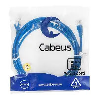 Патч-корд U/UTP Cabeus PC-UTP-RJ45-Cat.5e-3m-BL-LSZH (9532c)