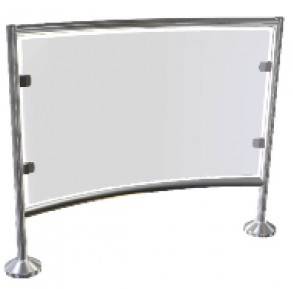 Ограждение Gotschlich Calypso с акриловой вставкой (2SCA10) Ограждение Gotschlich Calypso с акриловой вставкой (2SCA10)