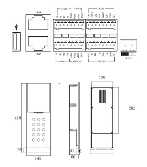 Многоабонентская вызывная панель HikVision DS-KD8002-VM с цветным 3.5″ TFT дисплеем Многоабонентская вызывная панель HikVision DS-KD8002-VM с цветным 3.5″ TFT дисплеем