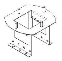 Монтажная пластина для шлагбаума PERCo GM1