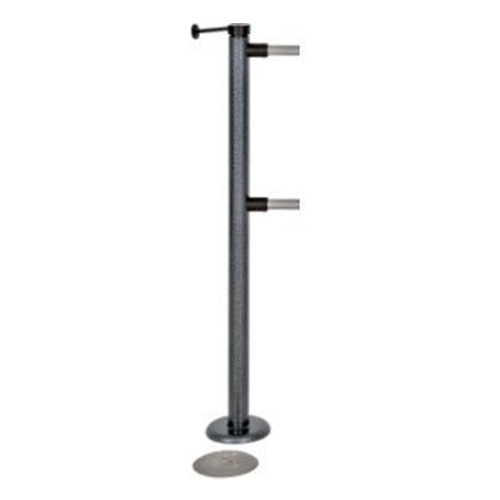 Стойка ограждения ОБ1/2-1 ХРОМ двухуровневая односторонняя хромированная