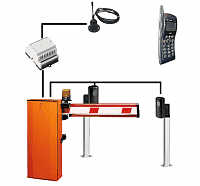 Типовое решение шлагбаум CAME ширина проезда 3 метра с управлением по телефону (1000 номеров)