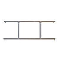 Легкосъемное ограждение "антипаника" шириной 1 м, ASP-D32.444.1-LT из нержавеющей стали AISI304