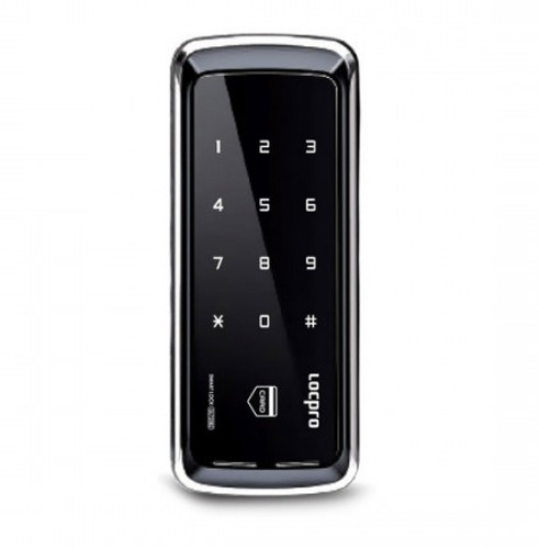 Электронный замок LocPro GL725B2X для стеклянных дверей без монтажных пластин (на клей)