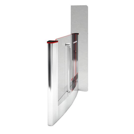 Крайний элемент турникета Oxgard Praktika QL-05-SMTK-900 (шир.прохода 900 мм) с высокими створками и картоприемником