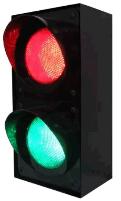 Светофор двухсекционный светодиодный Т.8 100мм, 12В Светофор двухсекционный светодиодный Т.8 100мм, 12В