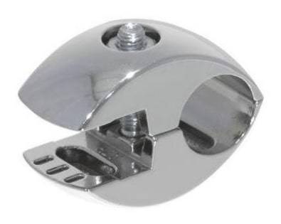 Зажим для крепления стекла под горизонтальную перемычку Ø25