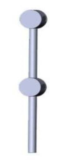 Столб концевой ОПП-42.2.01 для перильного ограждения