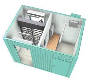 Мобильная система контроля доступа Cominfo Portacc 1R-GH с полноростовым турникетом REXON ERA3 и комнатой охраны