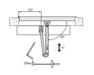 Рычажная тяга dormakaba шарнирного типа для DAB105