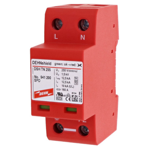 Ограничитель перенапряжения Dehn+Sohne DSH TN 255 1P+N (класс I+II) 25кА 255В 941200 Ограничитель перенапряжения Dehn+Sohne DSH TN 255 1P+N (класс I+II) 25кА 255В 941200