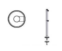 Стойка ограждения Praktika съемная (с гнездом)