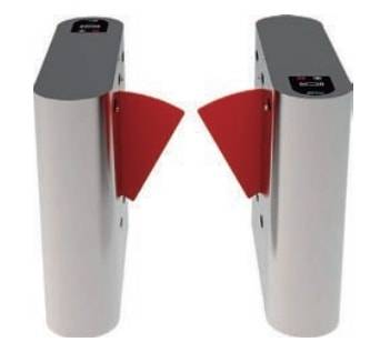 Турникет раздвижной тумбовый ZKTeco FB 01 RF с RFID считывателями (со створками)