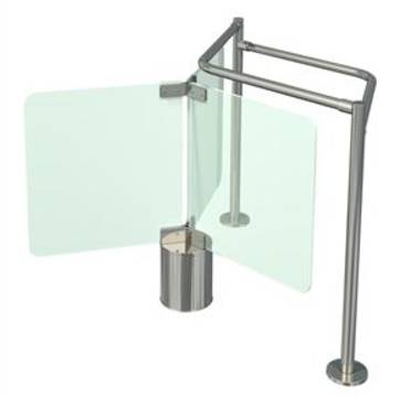 Турникет полуростовой ОМА-16.587 (AA) из нержавеющей стали и закаленного стекла