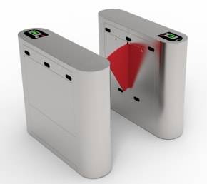 Турникет раздвижной тумбовый ZKTeco FB 01 RF с RFID считывателями (со створками)