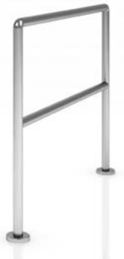 Ограждение Magnetic mGuide GBK100 в сборе с поручнями в зоне рук и коленей