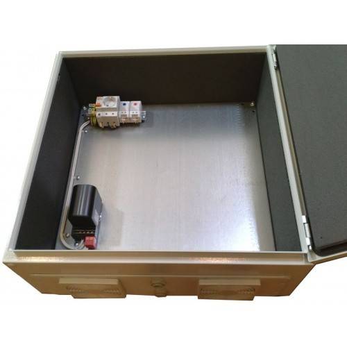 Термошкаф 505030-45-СОВ уличный утепленный с отоплением и вентиляцией (500х500х300мм)